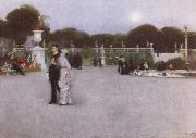 John Singer Sargent The Luxembourg Garden at Twilight Germany oil painting artist